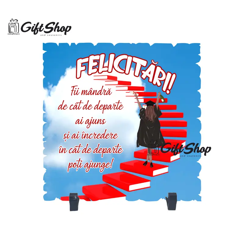 Felicitari fii mandra... , placheta cu mesaj